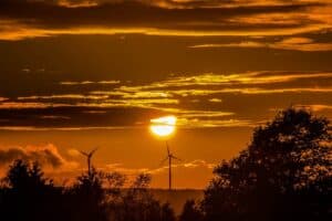 sunset, sun, pinwheels-1752375.jpg
